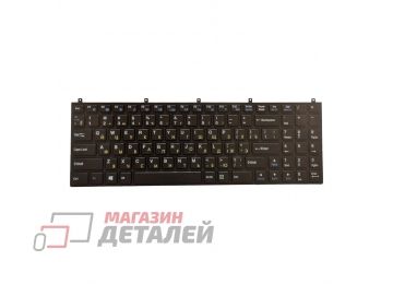 Клавиатура для ноутбука DNS 0123975, C4500, Clevo W765 черная с рамкой