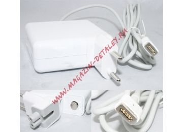 Блок питания (сетевой адаптер) ASX для ноутбуков Apple 16.5V 3.65A 60W Magsafe T-shape