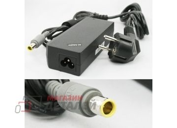 Блок питания (сетевой адаптер) для ноутбуков Lenovo 20V 4.5A 90W 7.7x5.5 мм черный, с сетевым кабелем