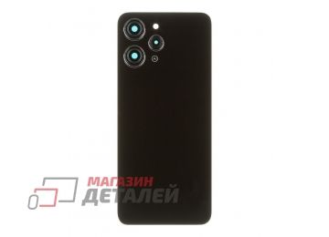 Задняя крышка для Xiaomi Redmi 12 4G со стеклом камеры (черный)