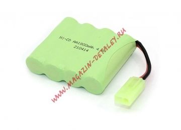 Аккумулятор для радиоуправляемой модели Ni-Cd 4.8V 1800 mAh AA Flatpack разъем mini Tamiya