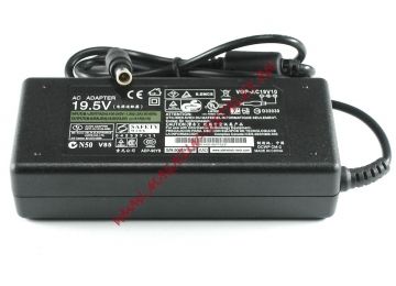 Блок питания (сетевой адаптер) для ноутбуков Sony Vaio 19.5V 4.1A 80W 6.5x4.4 мм с иглой черный, с сетевым кабелем
