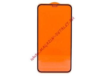 Защитное стекло 21D для iPhone 11/Xr Full Curved Glass (оранжевая подложка)