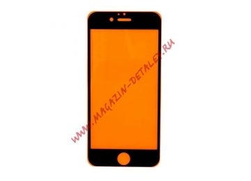 Защитное стекло 21D для iPhone SE 2/8/7 Full Curved Glass (оранжевая подложка)