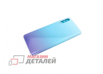 Задняя крышка аккумулятора для Huawei P Smart Pro голубая Premium