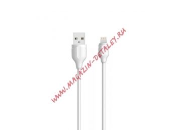 USB кабель LDNIO LS371 6G разъем Apple 8 pin (белый, коробка)