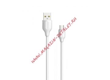 USB кабель LDNIO LS371 S4 разъем Micro USB (белый, коробка)