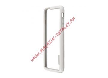 Чехол (бампер) "HOCO" Coupe Series Double Color Bracket Bumper Case для Apple iPhone 6, 6s Plus белый