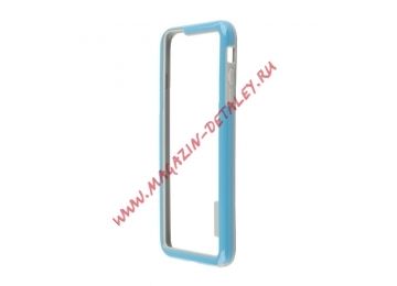 Чехол (бампер) "HOCO" Coupe Series Double Color Bracket Bumper Case для Apple iPhone 6, 6s Plus синий