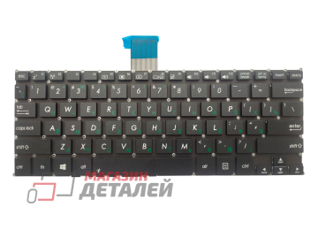Клавиатура для ноутбука Asus F200CA F200LA F200MA черная без рамки, плоский Enter