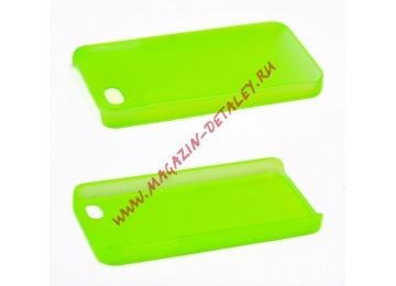 Защитная крышка для Apple iPhone 4, 4s ультратонкая, зеленая, матовая, европакет