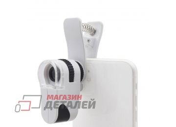 Микроскоп для смартфона MPK10-CL60X 12LED/6LED с USB зарядкой