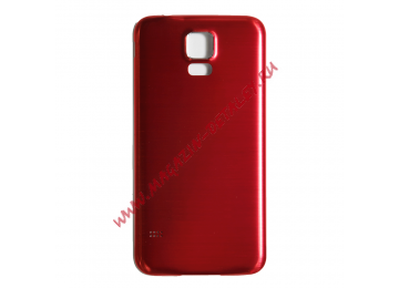 Задняя крышка аккумулятора для Samsung Galaxy S5 G900 красная металлическая