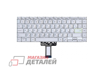 Клавиатура для ноутбука Asus K413JA серебристая