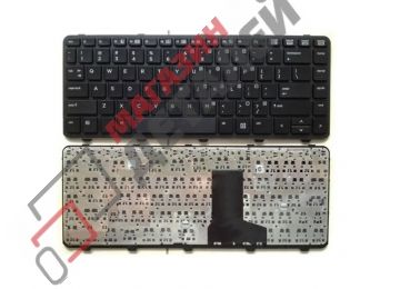 Клавиатура для ноутбука HP ProBook 430 G0, 430 G1 черная с рамкой