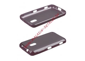 Силиконовый чехол для Nokia Lumia 620 TPU Case черный матовый