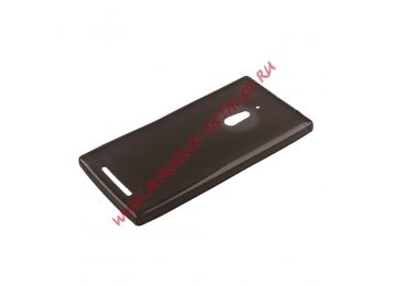 Силиконовый чехол для Nokia Lumia 830 TPU Case черный матовый