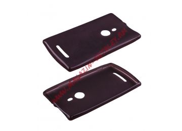 Силиконовый чехол для Nokia Lumia 925 TPU Case черный матовый