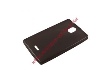 Силиконовый чехол для Nokia X2 TPU Case черный матовый