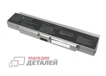 Аккумулятор OEM (совместимый с VGP-BPS9, VGP-BPL10) для ноутбука Sony Vaio VGN-CR 10.8V 6600mAh серебристый