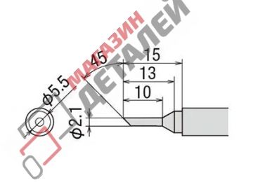 Сменное жало PX-2RT-2C (d7х37мм) для паяльников GOOT