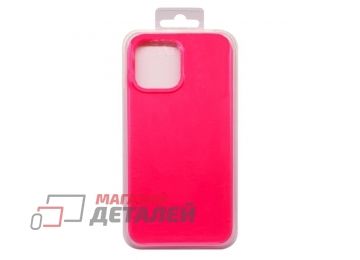 Силиконовый чехол для iPhone 13 Pro Max "Silicone Case" (ярко-розовый)