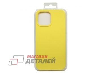 Силиконовый чехол для iPhone 13 Pro Max "Silicone Case" (светло-желтый)