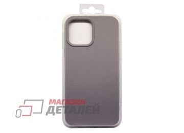 Силиконовый чехол для iPhone 13 Pro Max "Silicone Case" (серо-желтый)