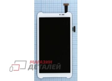 Дисплей (экран) в сборе с тачскрином для Asus FonePad Note 6 ME560CG белый