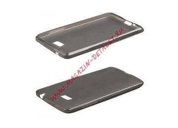 Силиконовый чехол для HTC Desire 600 TPU Case (черный матовый)