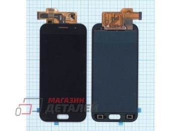 Дисплей (экран) в сборе с тачскрином для Samsung Galaxy A3 (2017) SM-A320F черный (TFT-совместимый с регулировкой яркости)