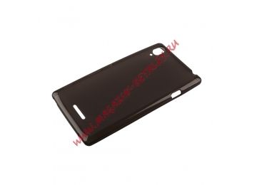 Силиконовый чехол для Sony Xperia T3 TPU Case (черный матовый)