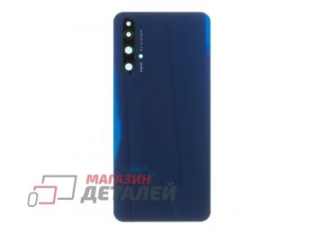 Задняя крышка для Huawei Honor 20 (YAL-L21) со стеклом камеры (синий)