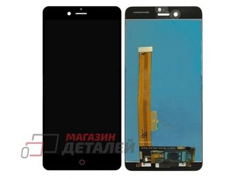 Дисплей (экран) в сборе с тачскрином для ZTE Nubia Z11 mini S черный