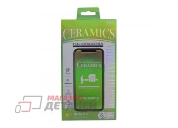 Защитная пленка керамическая (стекло) для Xiaomi Redmi Note 8 Pro Ceramics черная