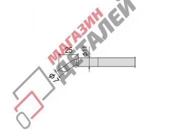 Сменное жало CXR-100RT-7СJ для паяльника CXR-100 (d11мм)