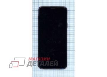 Дисплей (экран) в сборе с тачскрином для Samsung Galaxy S9+ (Plus) SM-G965F красный с рамкой (Premium SC LCD)