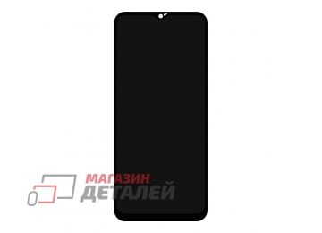 Дисплей (экран) в сборе с тачскрином для Realme C30S (RMX3690) черный