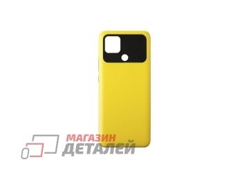 Задняя крышка аккумулятора для Xiaomi POCO C40 (желтая)