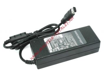 Блок питания (сетевой адаптер) для ноутбуков HP 18.5V 4.9A 90W овальный тип черный, с сетевым кабелем