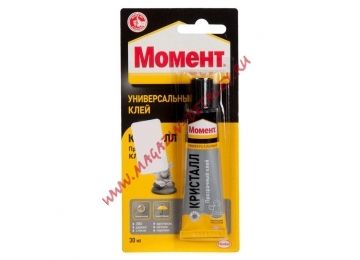 Клей Henkel МОМЕНТ КРИСТАЛЛ тюбик 30мл, 873873