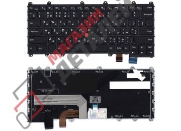 Клавиатура для ноутбука Lenovo ThinkPad X380 черная с подсветкой