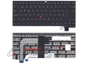 Клавиатура для ноутбука Lenovo Thinkpad T460S 13 черная, с трекпойнтом без подсветки