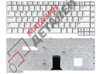 Клавиатура для ноутбука Samsung M50 M55 серебристая