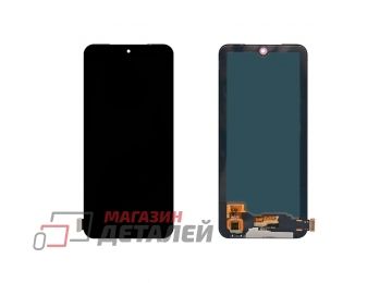 Дисплей (экран) в сборе с тачскрином для Xiaomi Redmi Note 10, Redmi Note 10S черный (OLED)
