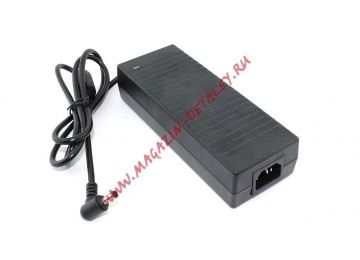 Блок питания (сетевой адаптер) OEM для монитора и телевизора 12V 10A 120W 5.5 x 2.5 мм угловой черный, без сетевого кабеля