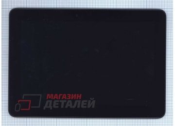 Дисплей (экран) в сборе (матрица B101EAN01.6 + тачскрин) для Asus Transformer Pad TF103C черный с рамкой (с разбора)