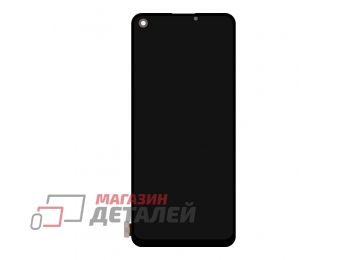 Дисплей (экран) в сборе с тачскрином для Realme 8 4G (RMX3085), 8 Pro (RMX3081) черный (Premium LCD)