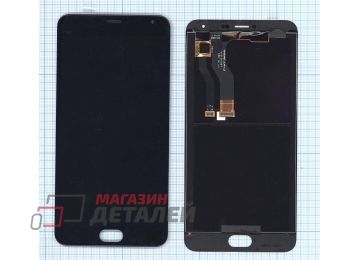 Дисплей (экран) в сборе с тачскрином для Meizu Blue Charm Metal черный