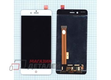 Дисплей (экран) в сборе с тачскрином для ZTE Nubia Z17 mini белый